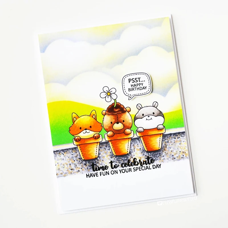 Металлические Вырубные штампы с головой животного и прозрачные трафареты для