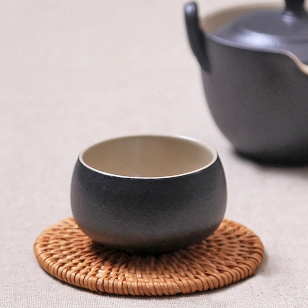 1 шт. круглые подставки из натурального ротанга подставка для чаши изоляционные