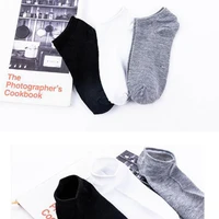 shallow boat socks men and womens socks ladies invisible black and white grey socks in spring ankle crew cute polyester solid