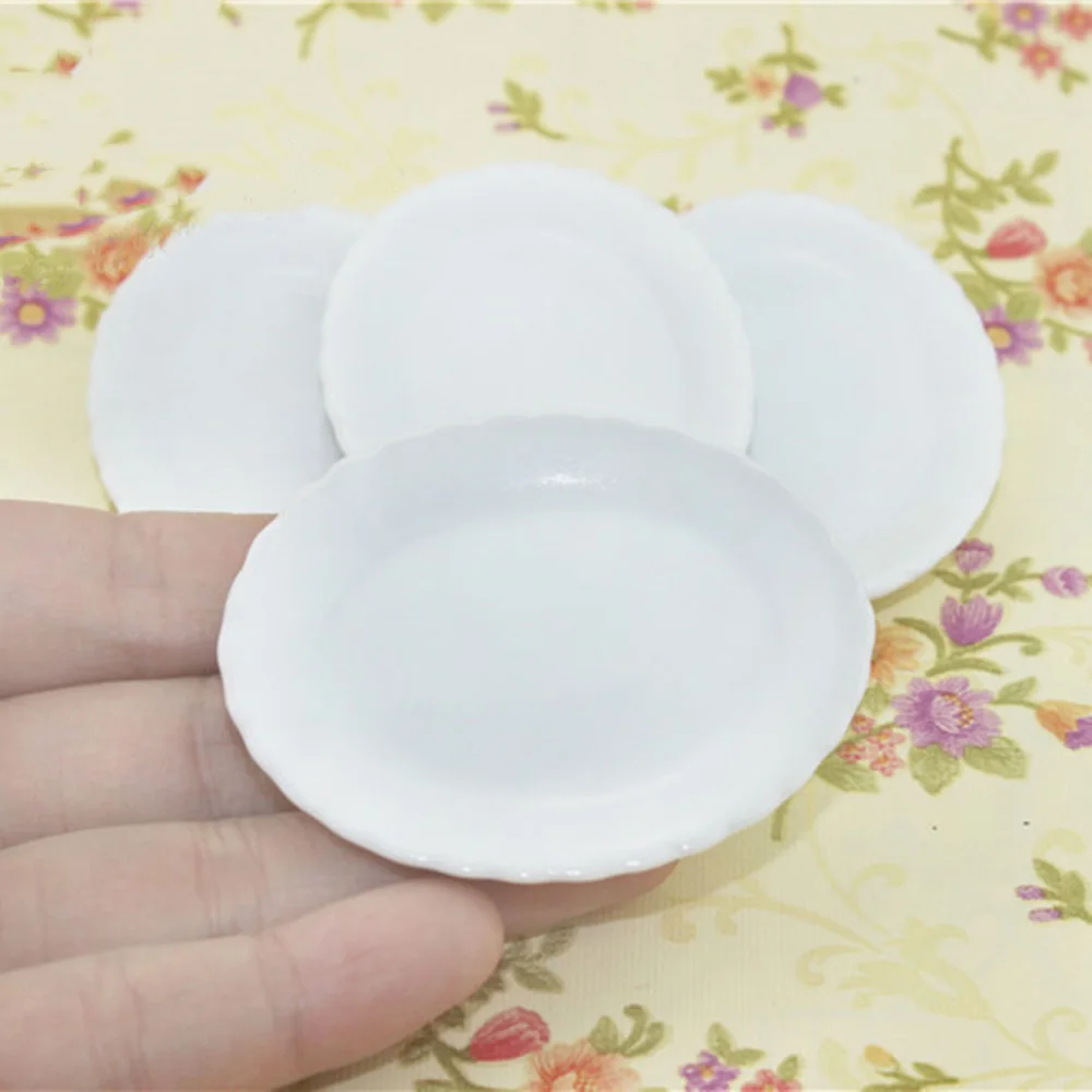 

1Pcs 1/12 Doll House Miniature Ceramic Food Plate Simulation Kitchen Dish Model Toys for Mini Decoration Dollhouse Accessories
