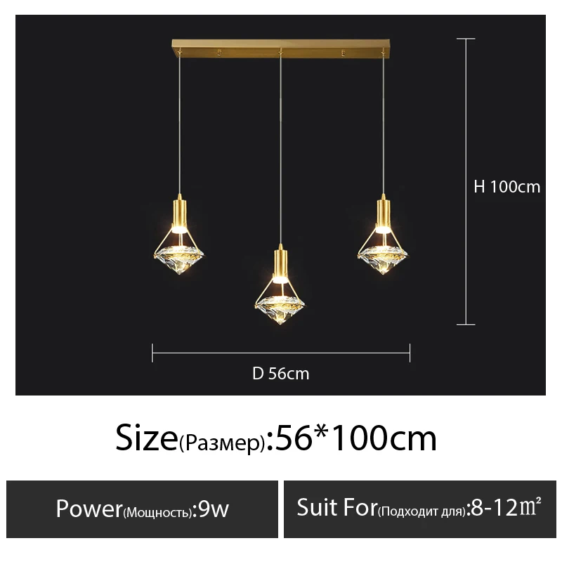 

Подвесная люстра DT K9 хрустальная