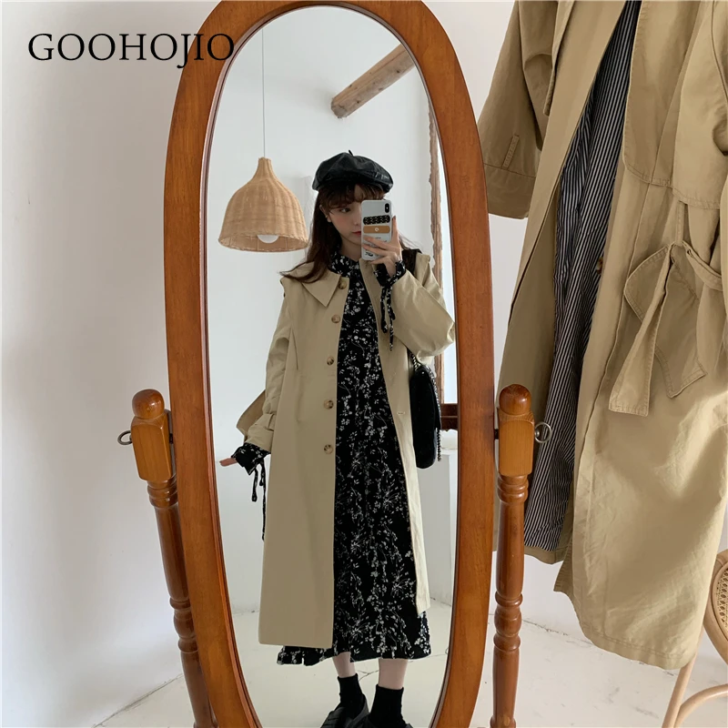 

GOOHOJIO 2021 Spring and Autumn Temperament Dresses Women Vintage Fashionable Women Floral Dresses Retro Chic Dress for Women