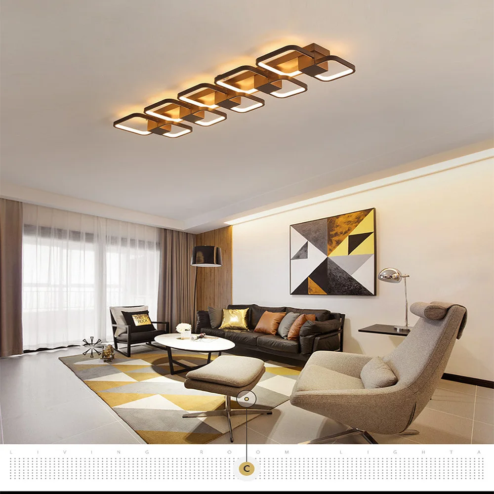 Светодиодный потолочный светильник простой современный креативный акриловый