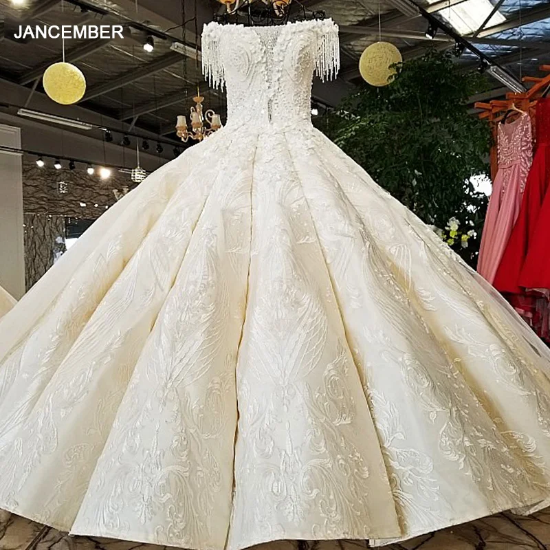 Ls21401 свадебное платье2018 НОВОЕ Whoesale настоящее шоу Off White шампанское тяжелой