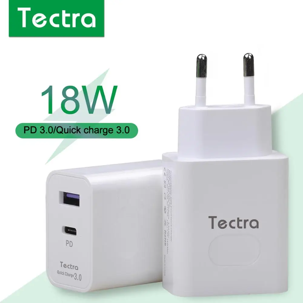 18 Вт PD 3 0/быстрое зарядное устройство 0 USB быстрое мобильный телефон для iPhone 8 iPad