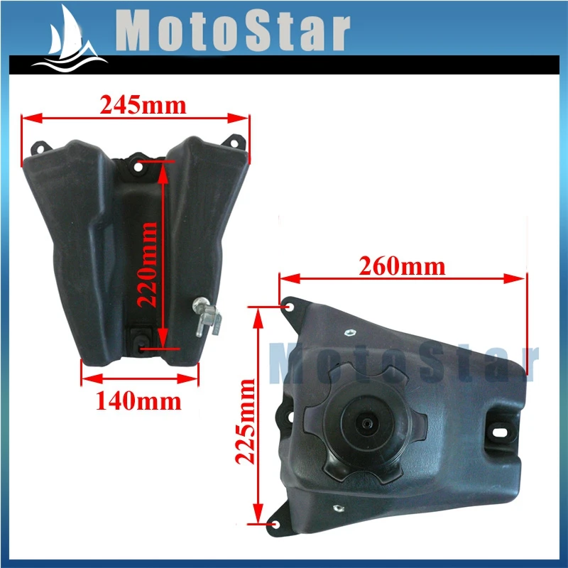 Черный Пластик газа топливного бака для Honda XR50 CRF50 50cc 70cc 90cc 110cc 125cc 140cc 150cc 160cc Dirt Pit Bike