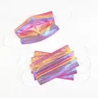 10-100 шт., одноразовые маски для лица с блестками