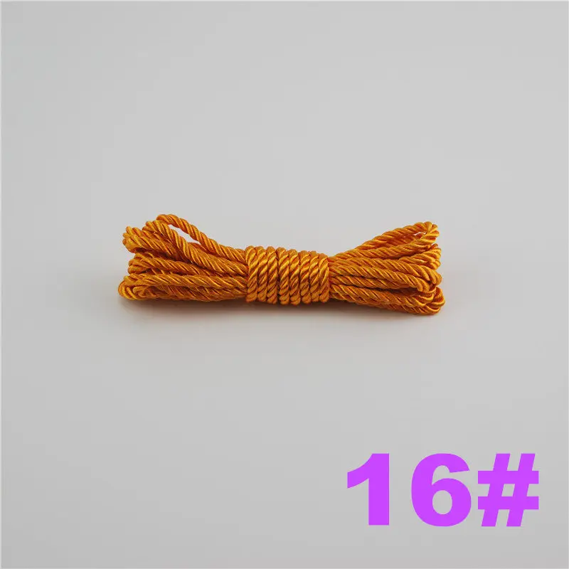 16 FASMILEY DIY Cord Jewelry findings 3 мм плетеный Канат мульти сплошной Цвет витая нить DIY аксессуары строка поставляет 100 м DS217 - Цвет: 16