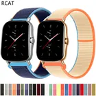 Ремешок нейлоновый для Amazfit GTS22eGTS2 MiniGTR 42 мм47 ммGTR22estratos 23, спортивный браслет-петля Amazfit ремешок bip, 20 мм22 мм