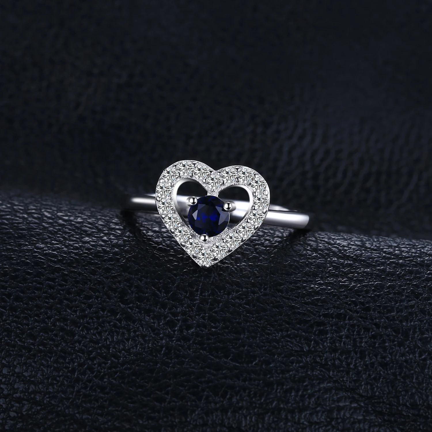 Jewelrypalace сердце любовь 0.6ct создан синий шпинель кольцо стерлингового серебра 925 подарок для Для женщин Лидер продаж