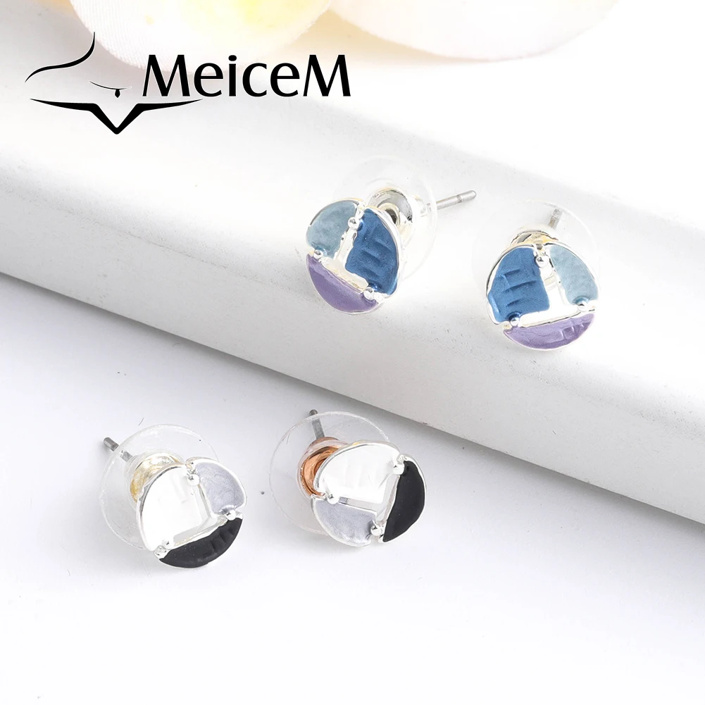 

MeiceM Modern Women's Earrings 2021 Hot Selling Stud Earrings Metal Alloy Jewelry Ladies Fashion Minimalist Geometric Earring
