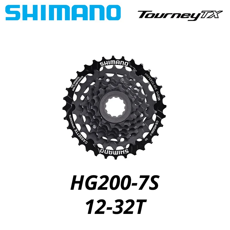 Кассета Shimano TOURNEY TX HG200 CS 7 8 скоростей цепь для горного велосипеда CS-HG200 7s S в 12-28T 12-32T