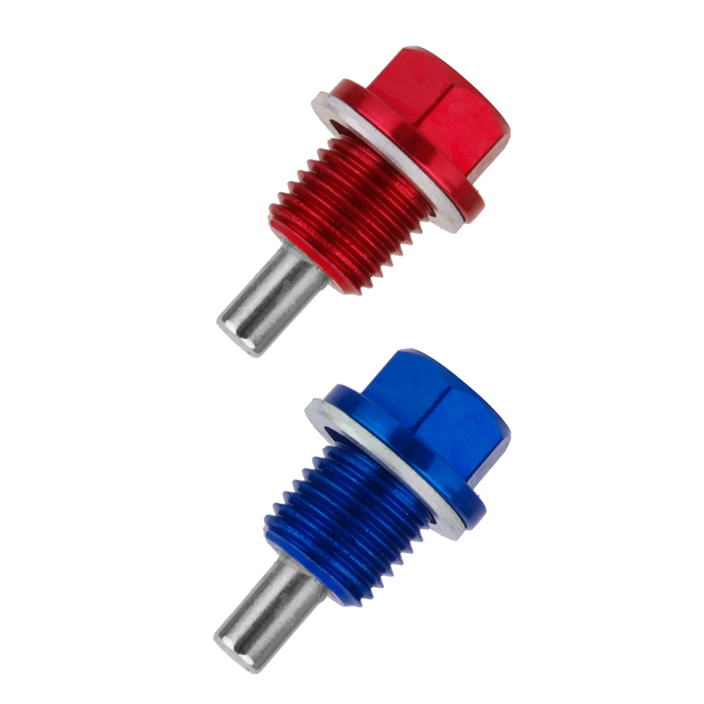 2 шт. M14X1.5mm сливная пробка для масла Простая установка прочный синий и красный |