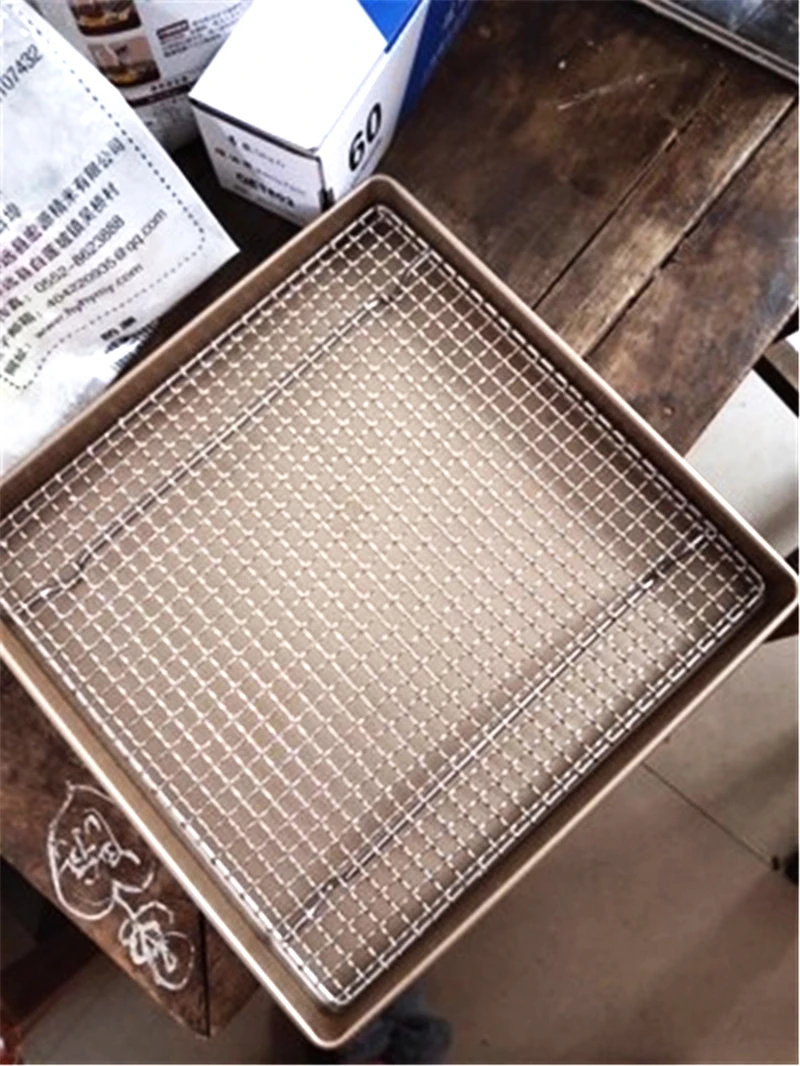 304 Square Barbecue Mesh Non-Stick BBQ Cooking Mats Stainless Steel Replacement Grilling Wire Net grill accessories smoker | Дом и сад