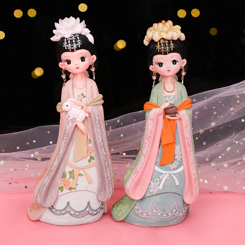 Древняя китайская Династия Тан кукольные украшения Ретро домашний декор