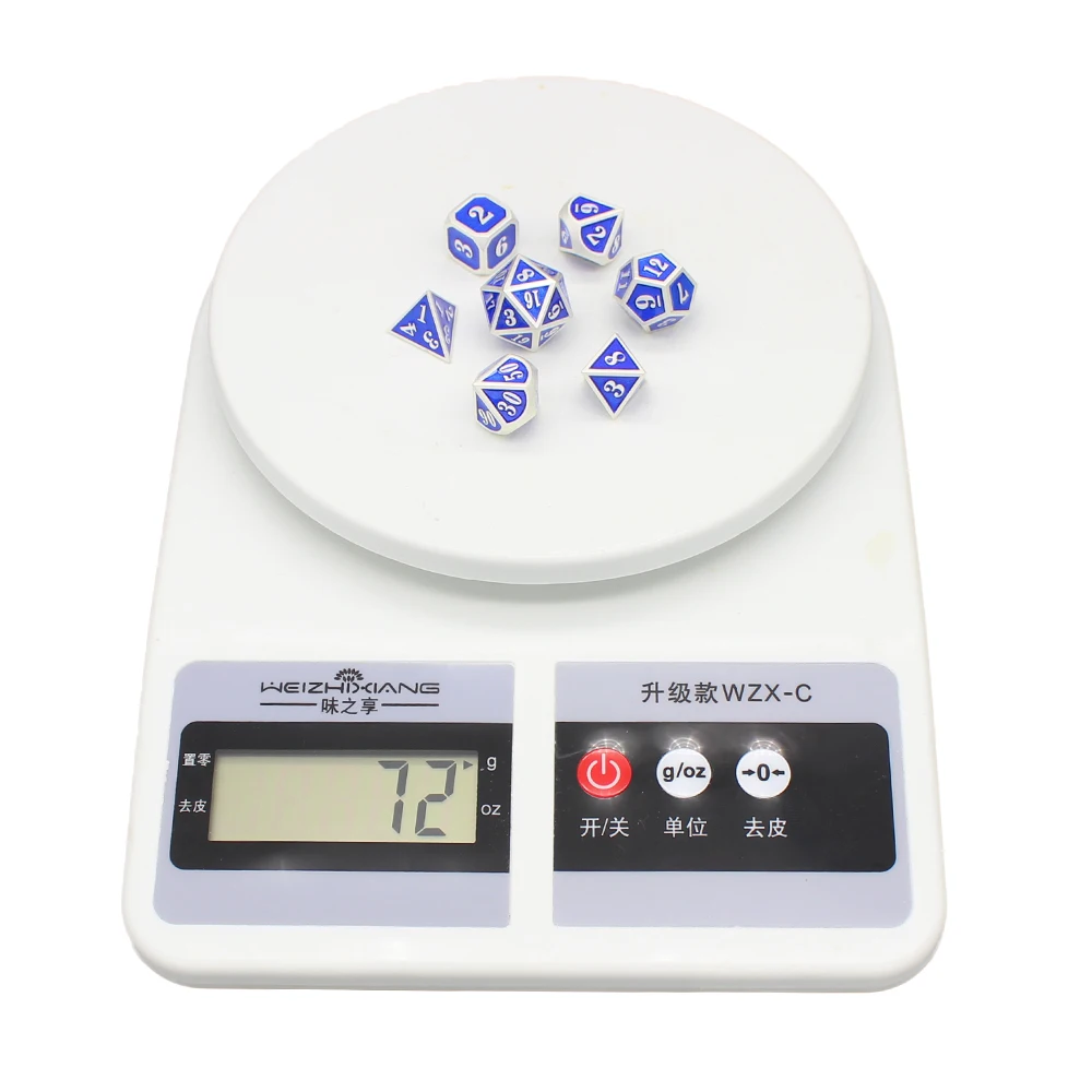 Ролевые кости многогранные наборы металлические настольные игры цинковый сплав