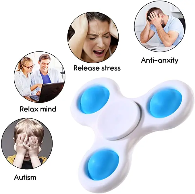 

2pc Pop It Fidget Toys Pack Push Bubble Adult KidsPop Fidget Sensory Toy Autism Special Needs Stress Reliever