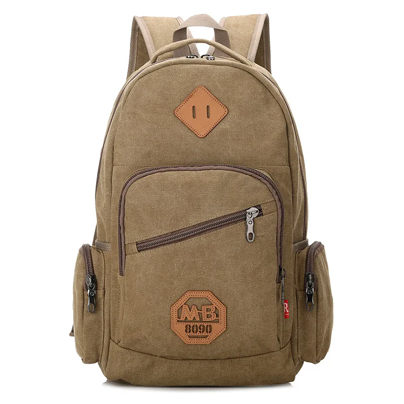 

New Retro Fashion Backpack Large Capacity Travel Bag Environmental Canvas Backpack Casual Tide Shoulder Bag