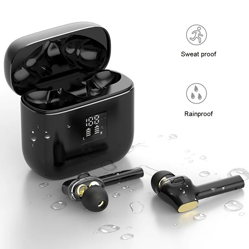TWS T07 Wireless Earphone Bluetooth Headset Graphene Double Moving Coil Headsets IPX7 Waterproof Earphones | Электроника