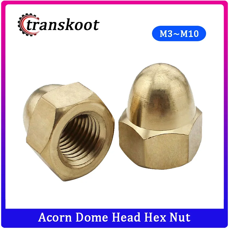100 шт. 50 гайки для шестигранных колпачков|brass cap nut|acorn nuthex nut |