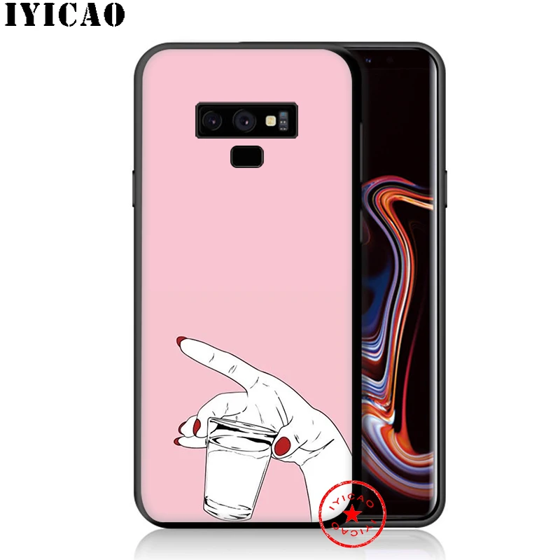 IYICAO лучший друг розовые руки мягкий чехол для телефона samsung Galaxy S10e S10 S9 S8 Plus S6 S7 Edge