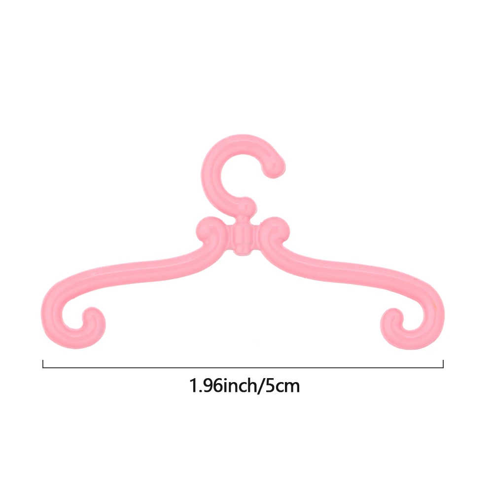

10pcs Cute Mini Hanger Metal Doll Hangers Dolls Accessories for BJD Doll Accessories Doll Wardrobe Dress Clothes Dollhouse Toy