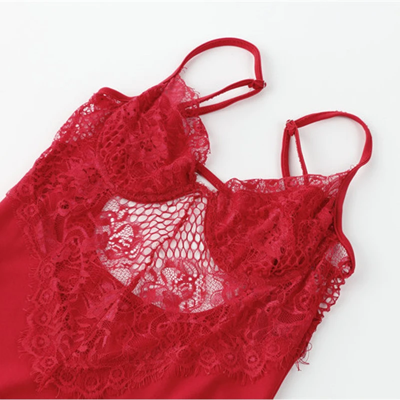 

Sexy Bodycon Dress Spaghetti Strap Lace Patchwork Hollow Out Slim Dress Summer Sleeveless Backless Solid Slim Party Dress Female