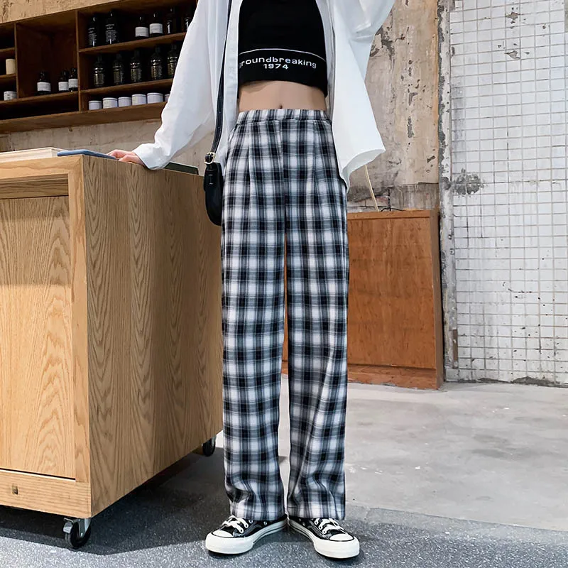 

2020 spring autumn trousers wide-leg pants regular women's casual style polyester material fashionable versatile and looes
