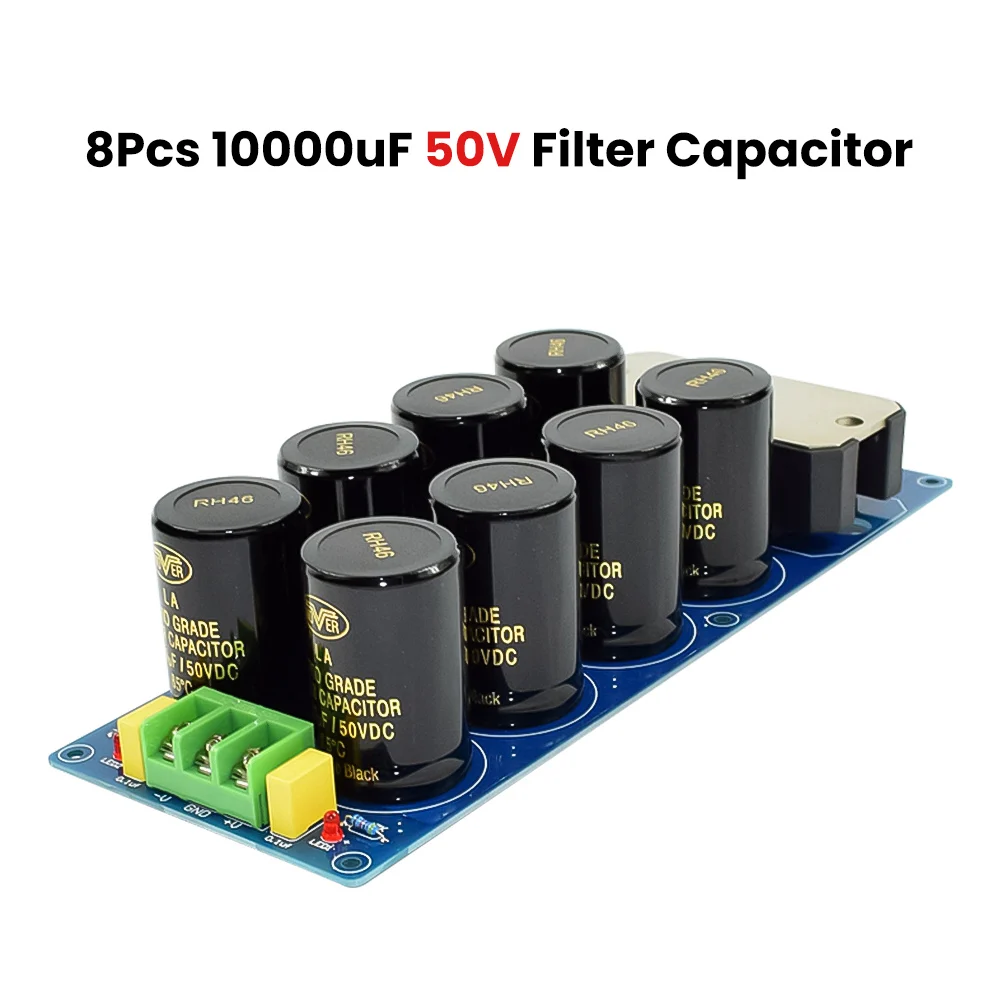 10000uF 50V AIYIMA выпрямителя фильтр двойной Питание аудио Плата выпрямителя 100A с алюминиевой крышкой, 50В, алюминиевая крышка, 63В 10000 мкФ высокий ток «сделай сам» для дома Театр - Цвет: 10000uF 50V