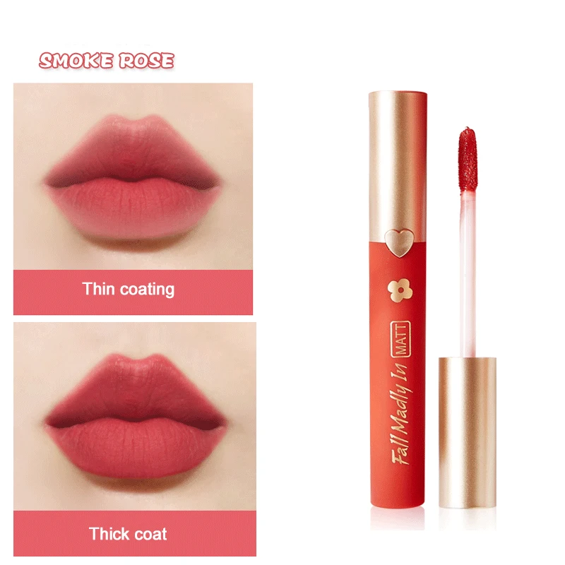 Матовая бархатная глазурная жидкость для губ водостойкая помада стойкий