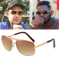 feishini brown gradient retro square sunglasses men brand designer new arrival vintage shades sun glasses for man eyewear