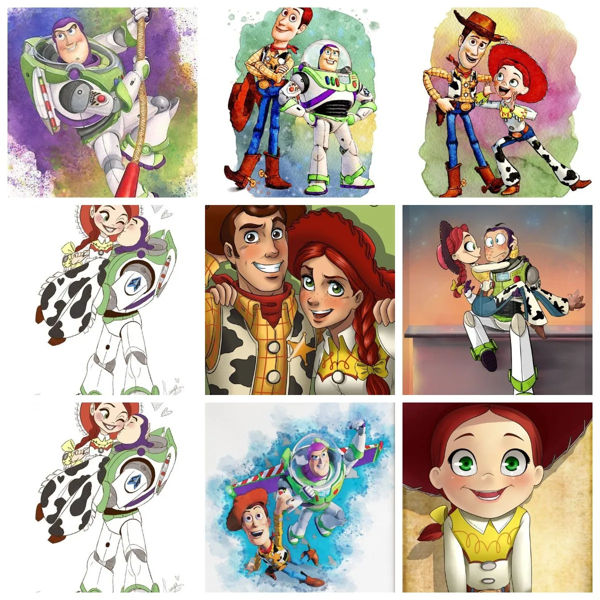 

5D Diamond Painting Disney Toy Story Buzz Lightyear Cartoon Cross Stitch Embroidery Kit Handmade Mosaic Full Drill Mosaic Decor