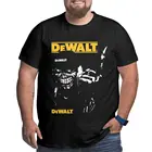Индивидуальная трендовая футболка DeWalt из 100% хлопка для крупных высоких мужчин, футболка большого размера d, Мужская свободная футболка большого размера