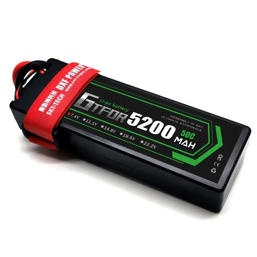 gtfdr 5200mah lipo батарея 74 v 50c 2s lipo rc батарея deans xt60 ec5 д