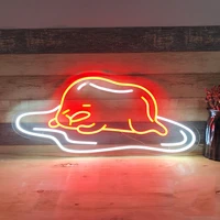 lazy egg neon sign custom neon sign led light sign for bedroom room home wall decoration kids party event decor