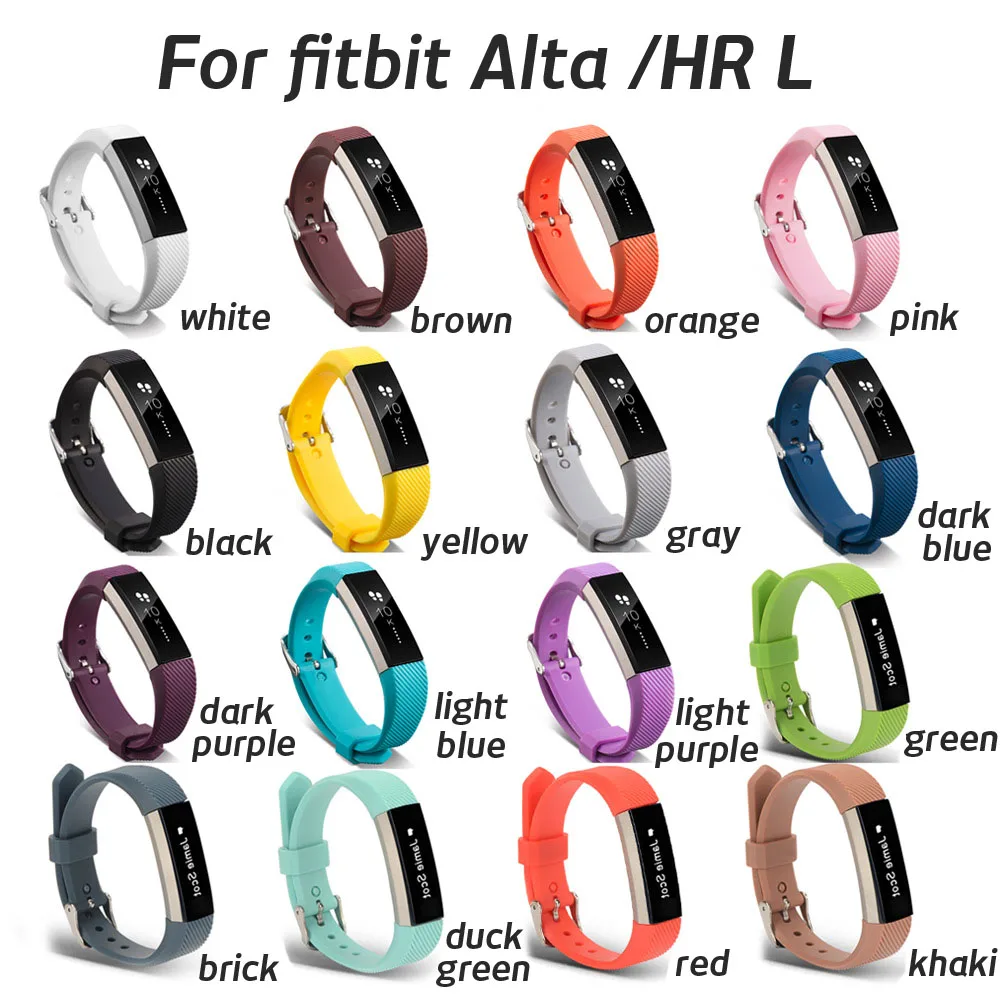 Tilt Stripe Silicone Watch Band for Fitbit Alta Rubber Replacement Sport Strap HR Wristband | Наручные часы