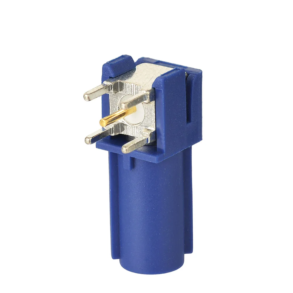 

Eightwood Fakra C Blue/5005 Plug PCB Mount Right Angle RF Connector Adapter For Car GPS Telematics or Navigation Antenna Aerial