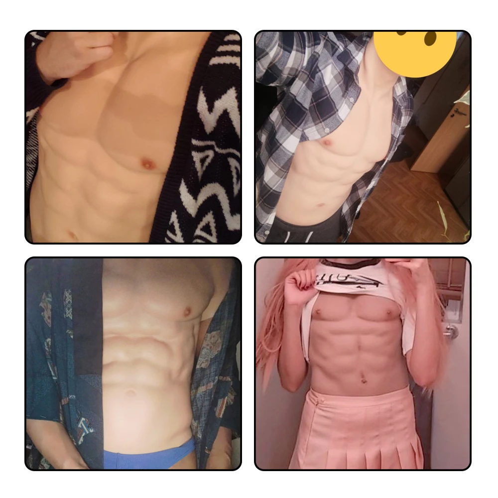 Eyung маскарадный костюм с имитацией мышц живота Мужская грудь Crossdresser Macho
