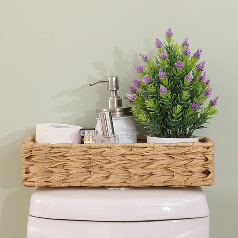 

1PC Simple Woven Basket Multi-purpose Organizing Basket Household Storage Basket