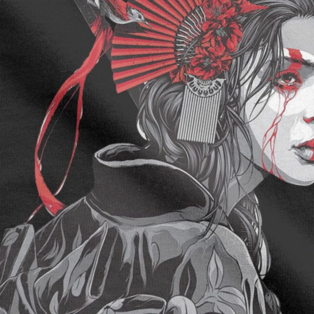 Футболка женская/мужская из чистого хлопка крутая японская футболка с рисунком