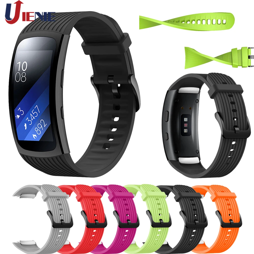 Ремешок силиконовый для Samsung Gear Fit2 Pro сменный спортивный браслет смарт часов Fit 2