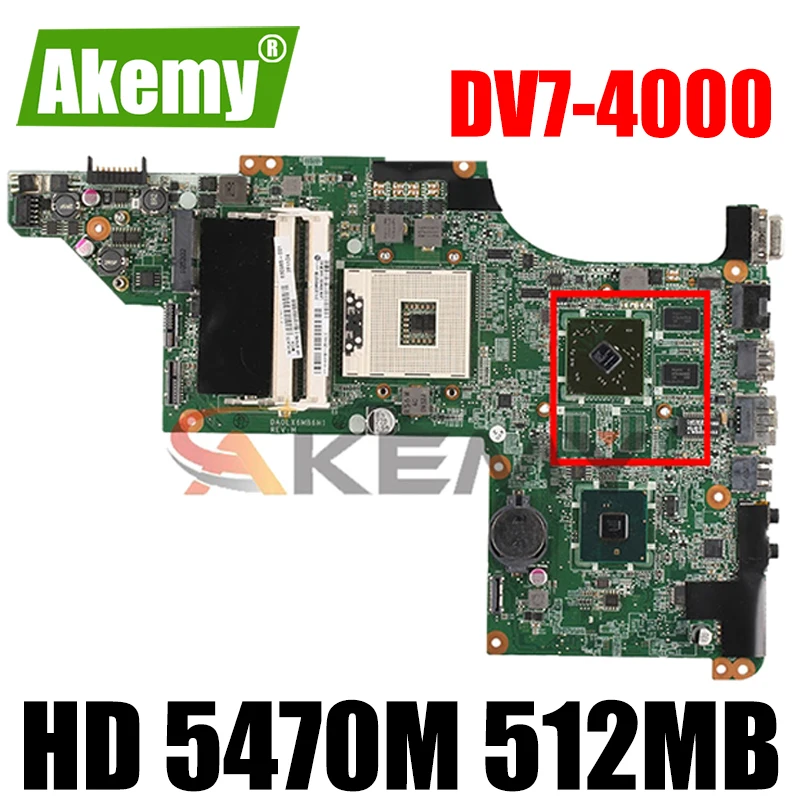 

Akemy для струйного принтера HP Pavilion DV7 DV7-4000 DV7T серии Материнская плата ноутбука DA0LX8MB6D1 630833-001 615686-001 аккумулятор большой емкости HD 5470M 512 Мб свобо...