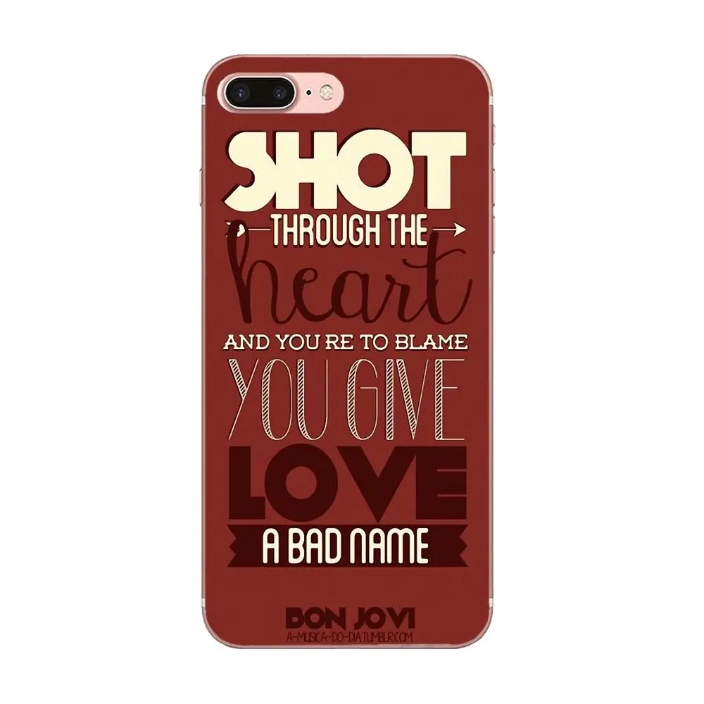 TPU Protector Phone Cases For Galaxy Grand A3 A5 A7 A8 A9 A9S On5 On7 Plus Pro Star 2015 2016 2017 2018 Red Heart Jon Bon Jovi | Мобильные