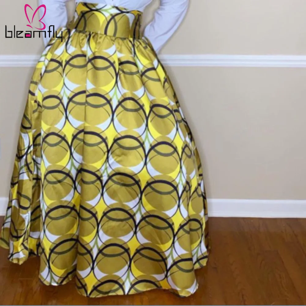 Юбка Макси размера плюс лето 2019 осенняя винтажная высокая уличная