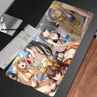 pinktortoise anime shinonono houki mousepad hd printing computer locking lock edge mouse pad keyboard pc desk pad csgo pad