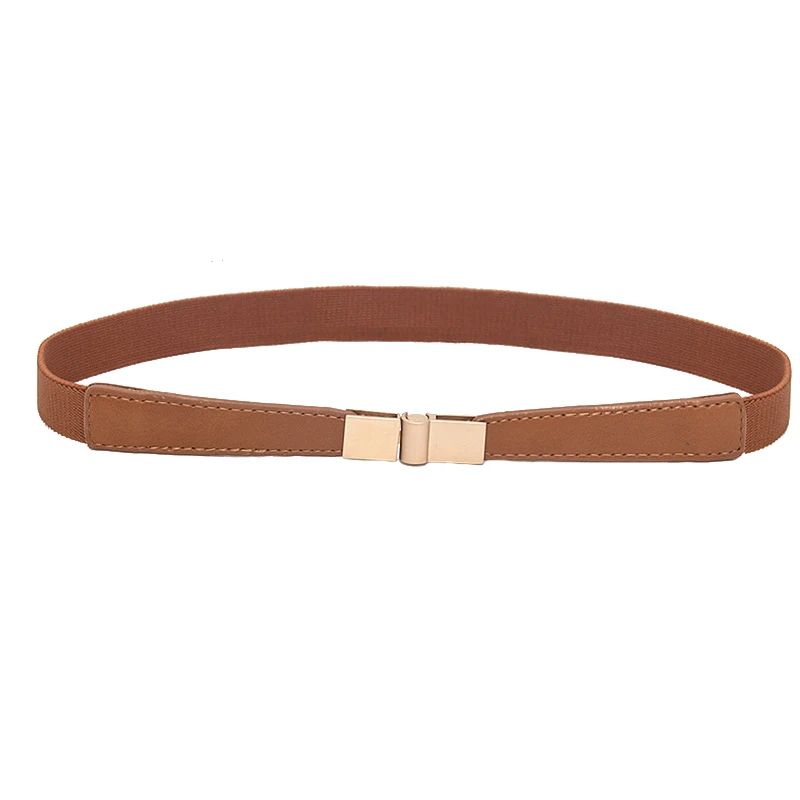 Ремень женский тонкий эластичный черный красный белый | Аксессуары для одежды