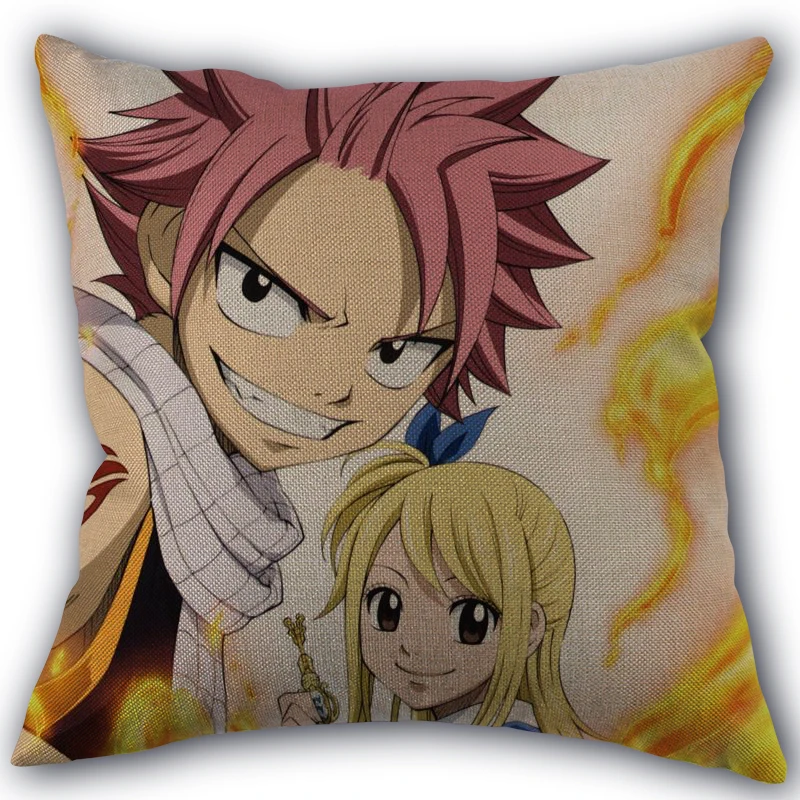 Новое поступление Fairy Tail наволочка с аниме из хлопка и льна ткань квадратный