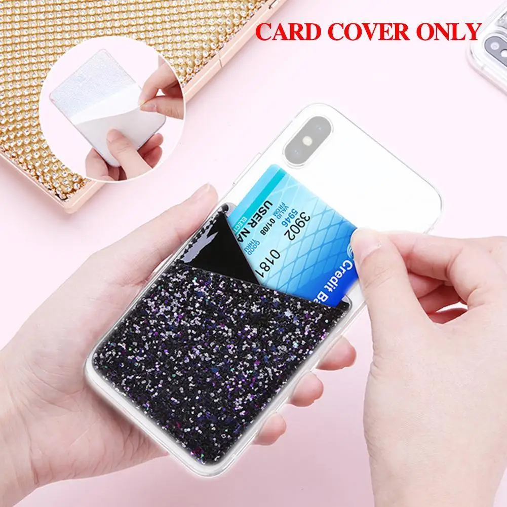Colorful Adhesive Sticker Card Holder Back Cover Phone Pouch Case for Samsung S9 S8 Plus Iphone X 8 7 Sti | Мобильные телефоны и