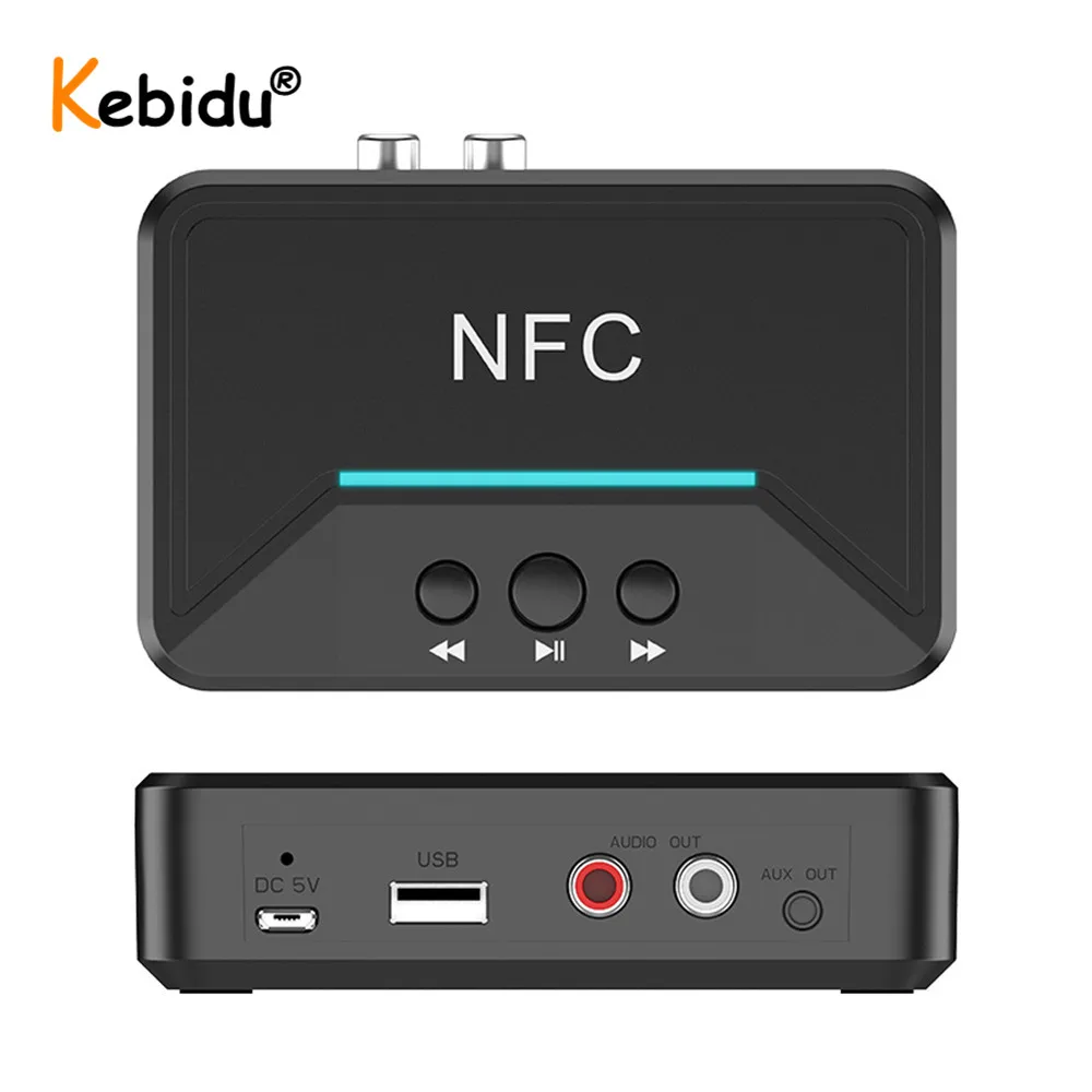 3 5 мм RCA аудио Bluetooth 0 приемник адаптер NFC AUX Выход беспроводной ключ стерео
