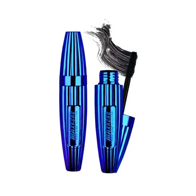 Новинка водостойкая пушистая тушь для ресниц объем макияж 4D шелковое волокно